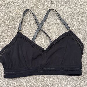 Manduka Black Women's Bra with Mesh Detail